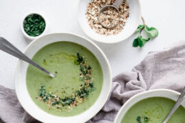 Brokkoli Minze Suppe, Rezept und Foto von Sonja Sitta, Freiloft.life